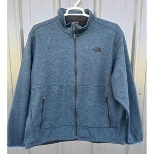 North Face Jacket Men's XXL Canyonwall Full Zip Polyester Soft Shell Blue/Green